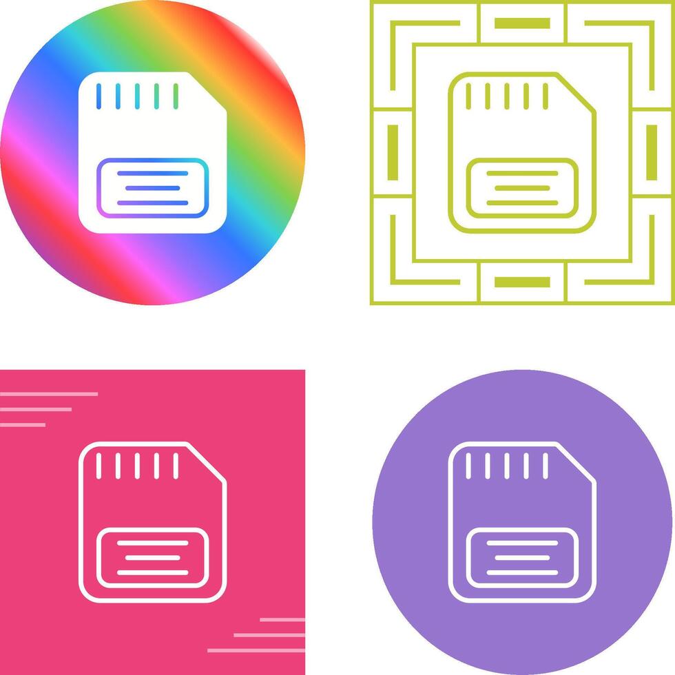 Memory Card Vector Icon