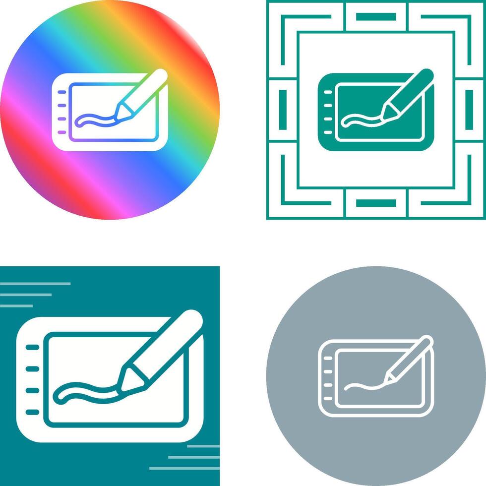 Graphics Tablet Vector Icon