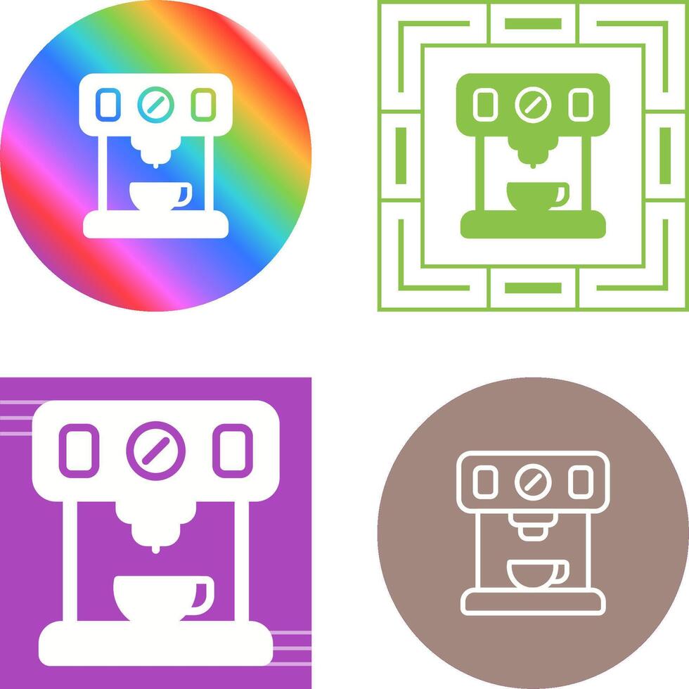 Coffee Maker with Wi-Fi Vector Icon