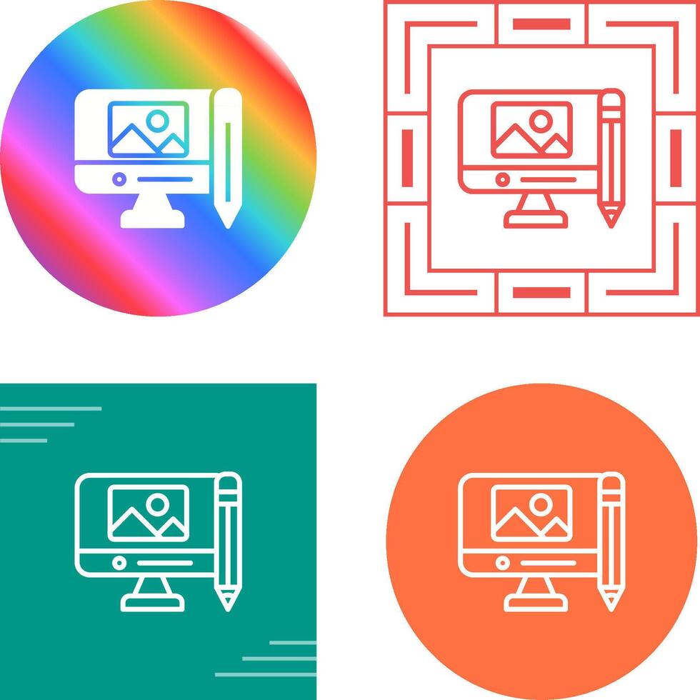 Digital Art Vector Icon