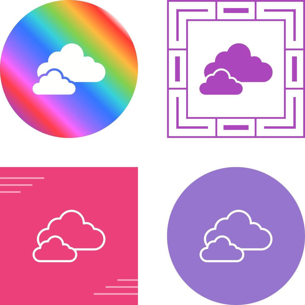 icono de vector de nube