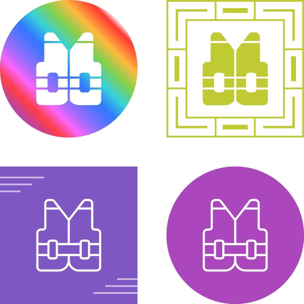 Reflective vest Vector Icon