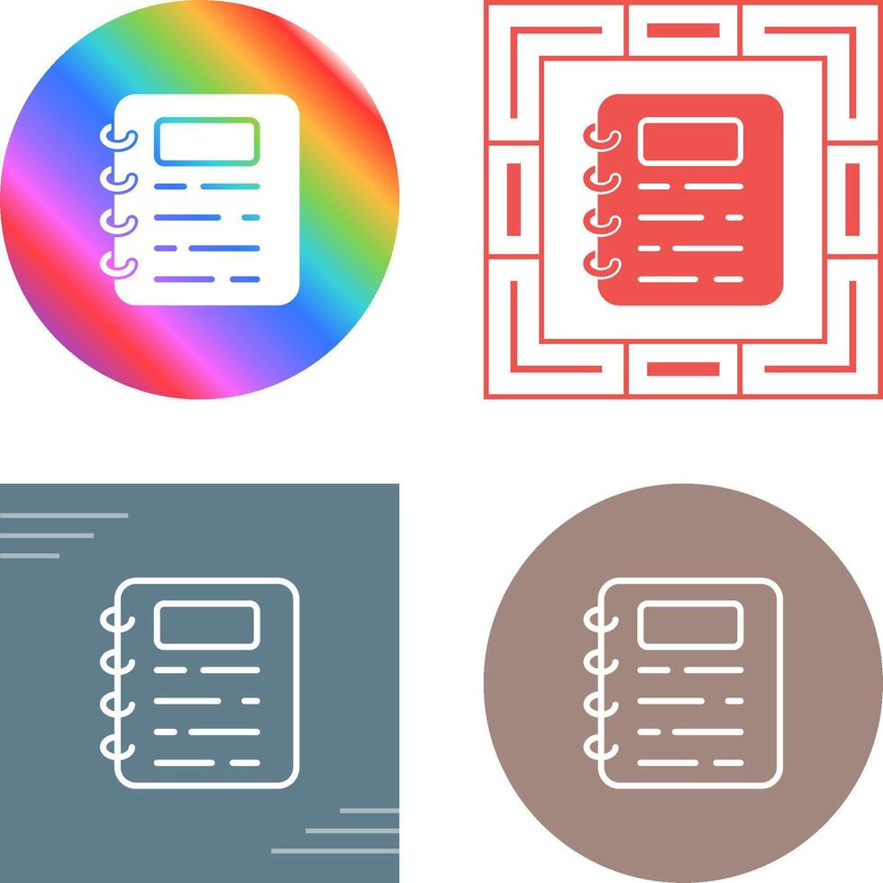 Address Book Vector Icon