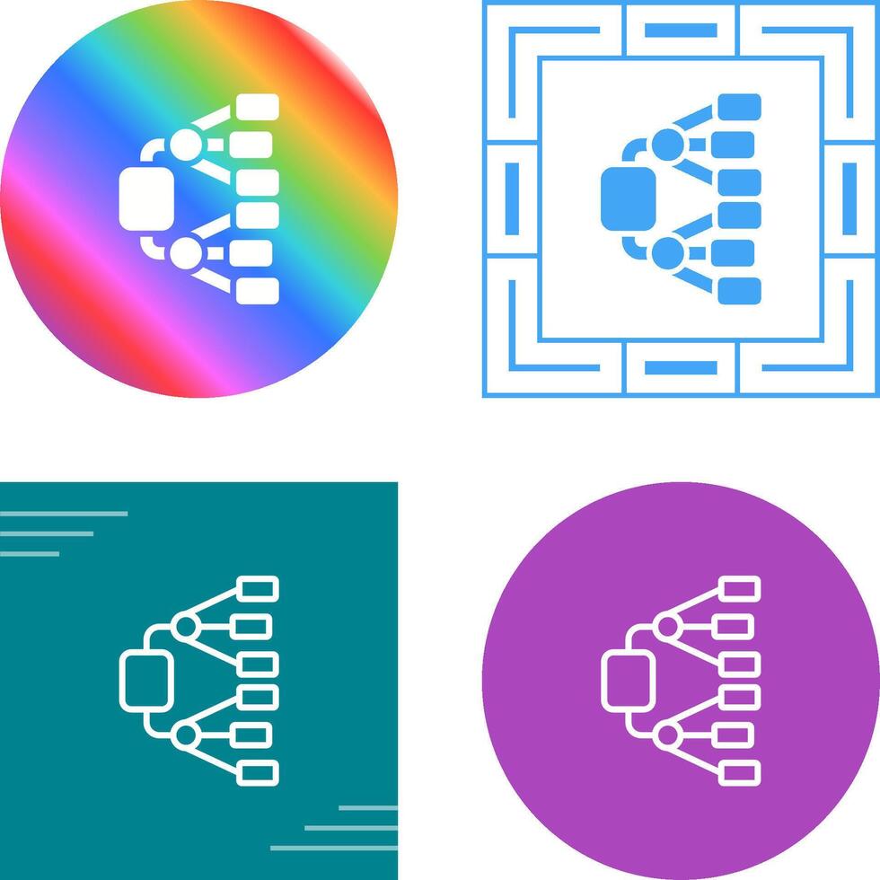 Network Diagram Vector Icon