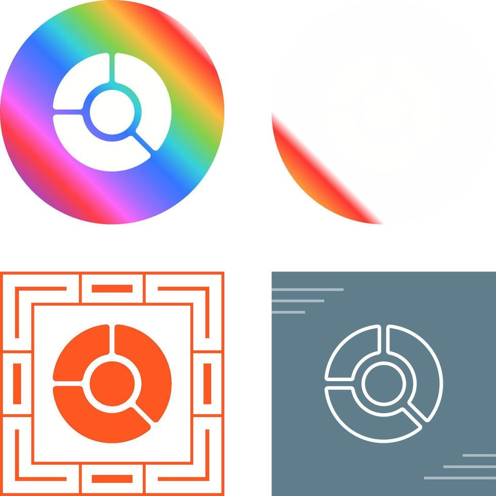 Pie Graph Vector Icon