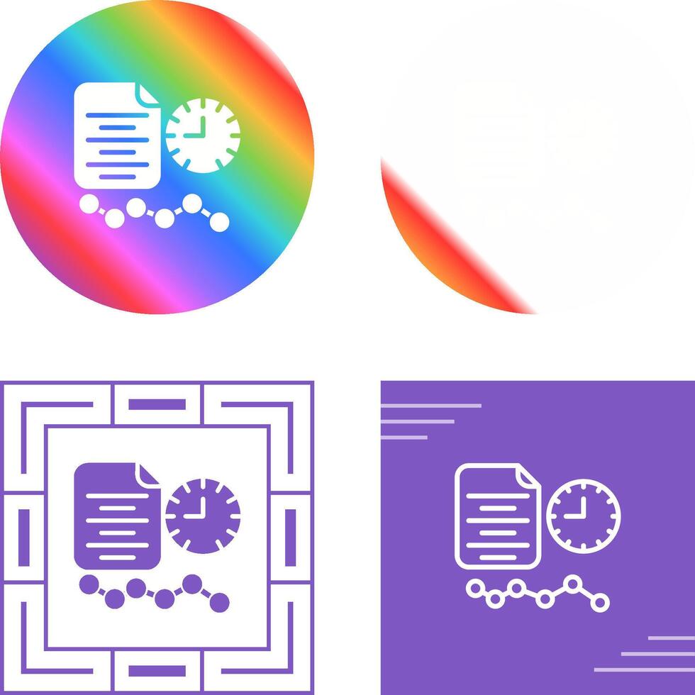 Time Series Analysis Vector Icon