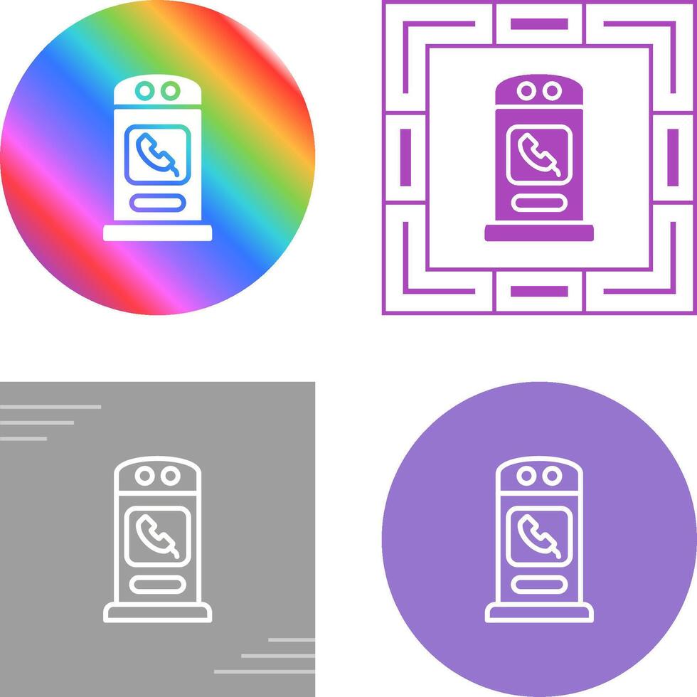 Phone Booth Vector Icon