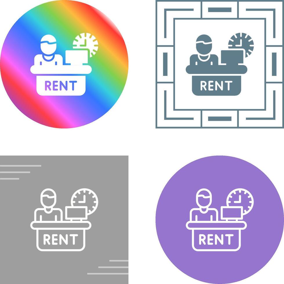Rental Service Vector Icon