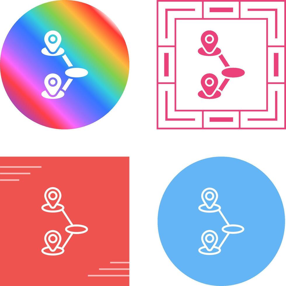 Journey Mapping Vector Icon