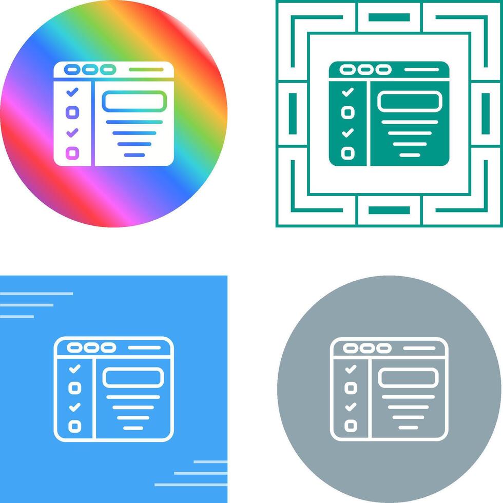 Design Brief Vector Icon