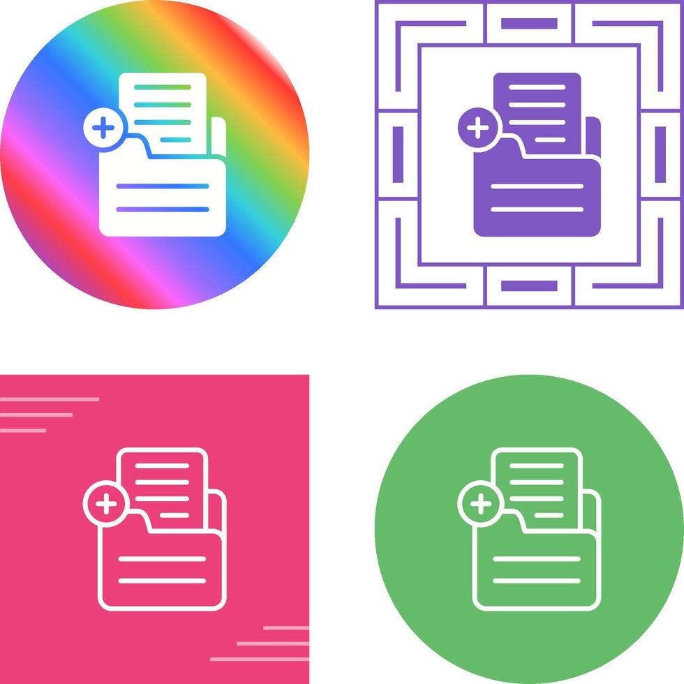 Document Add Vector Icon