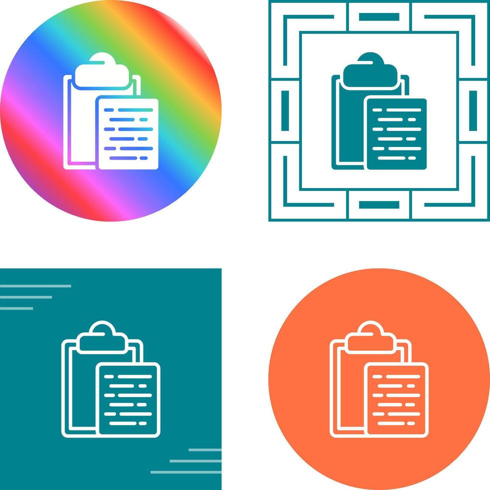 Document Paste Vector Icon