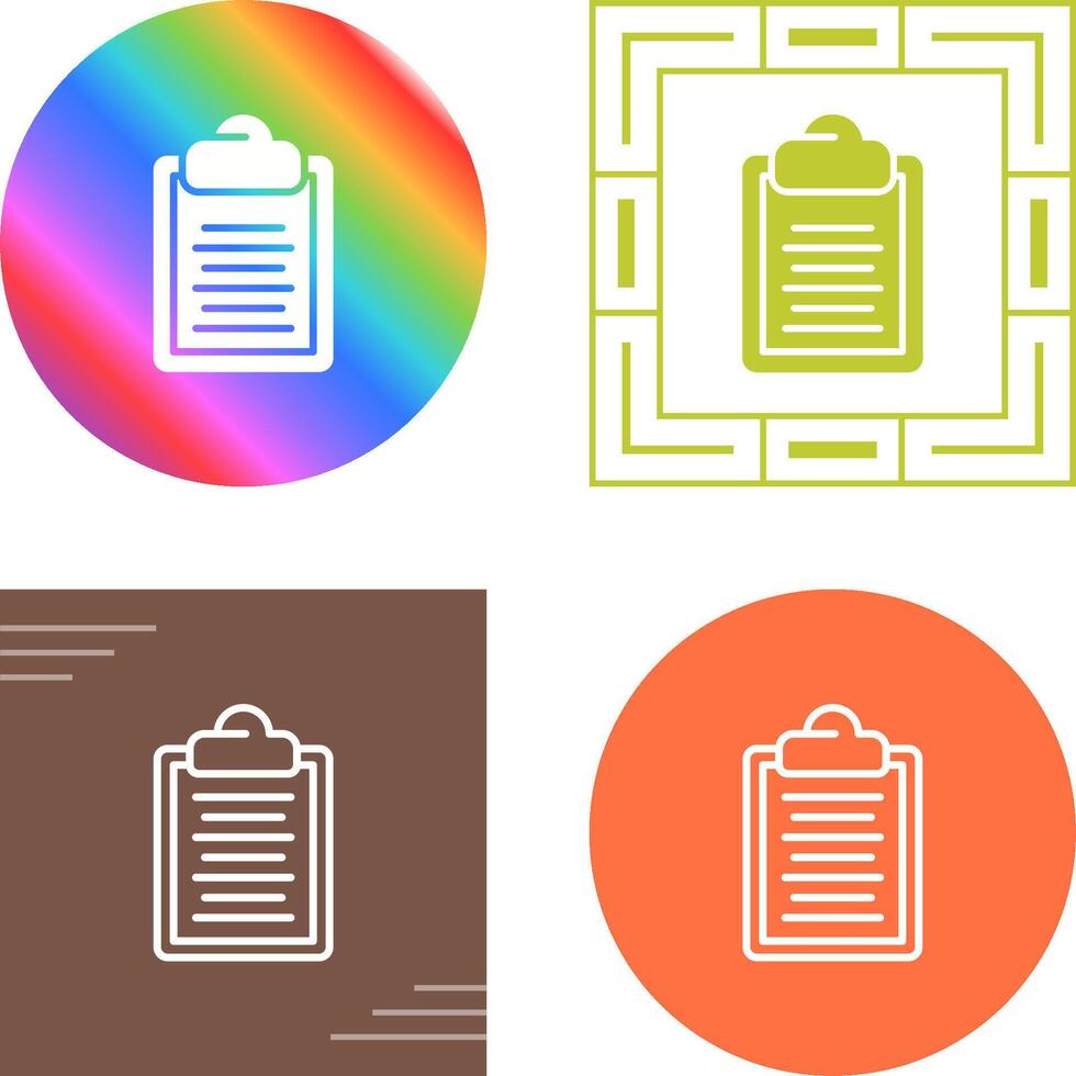 Clipboard Vector Icon