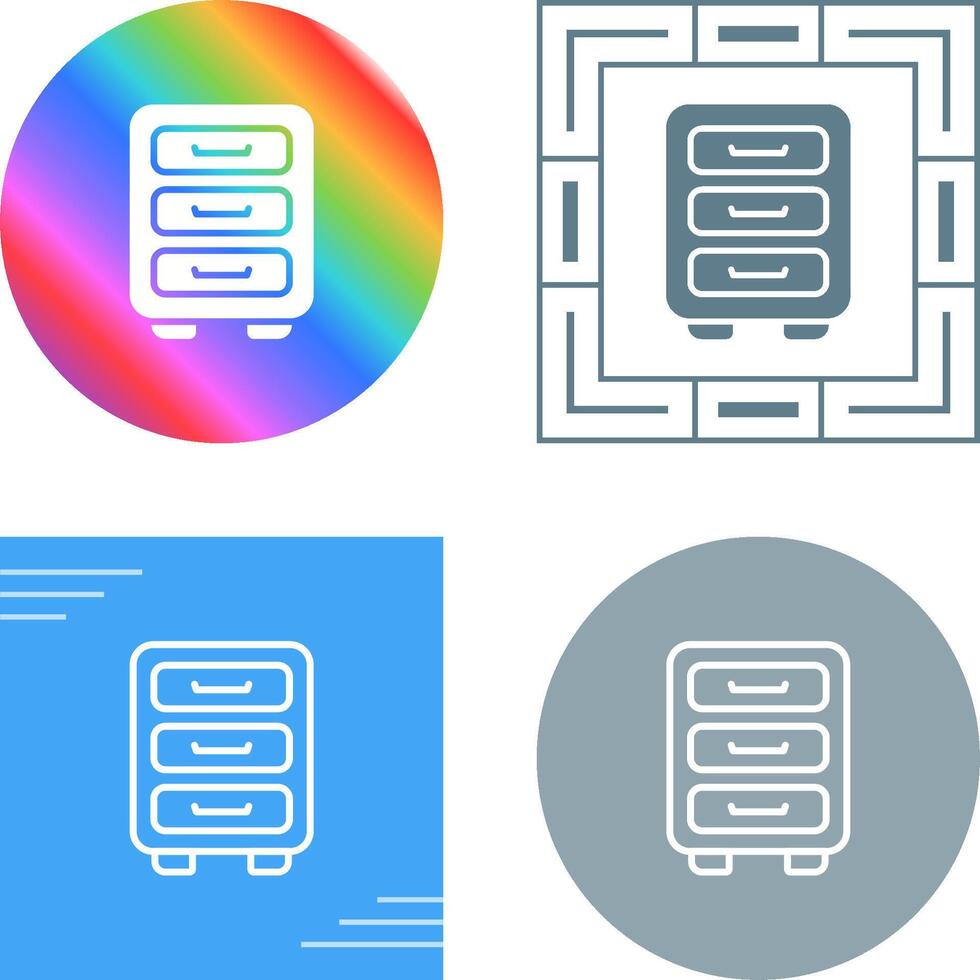 File cabinet Vector Icon