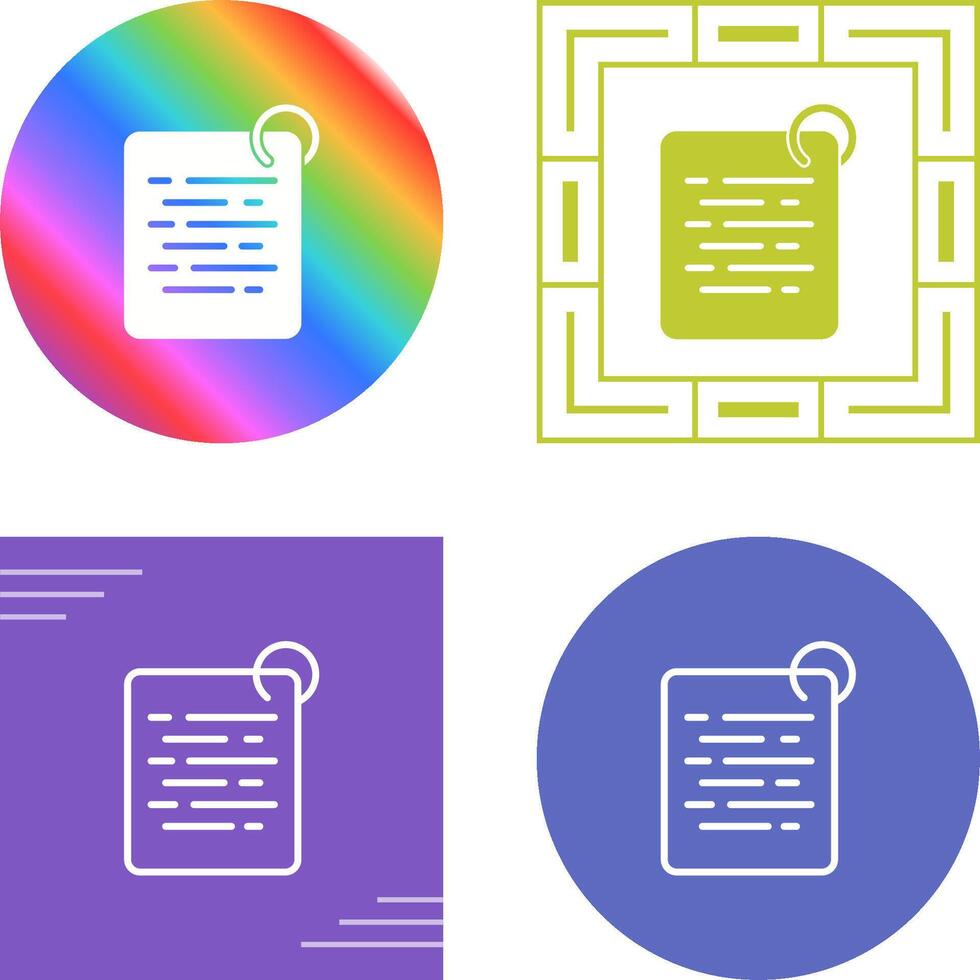 Document Vector Icon