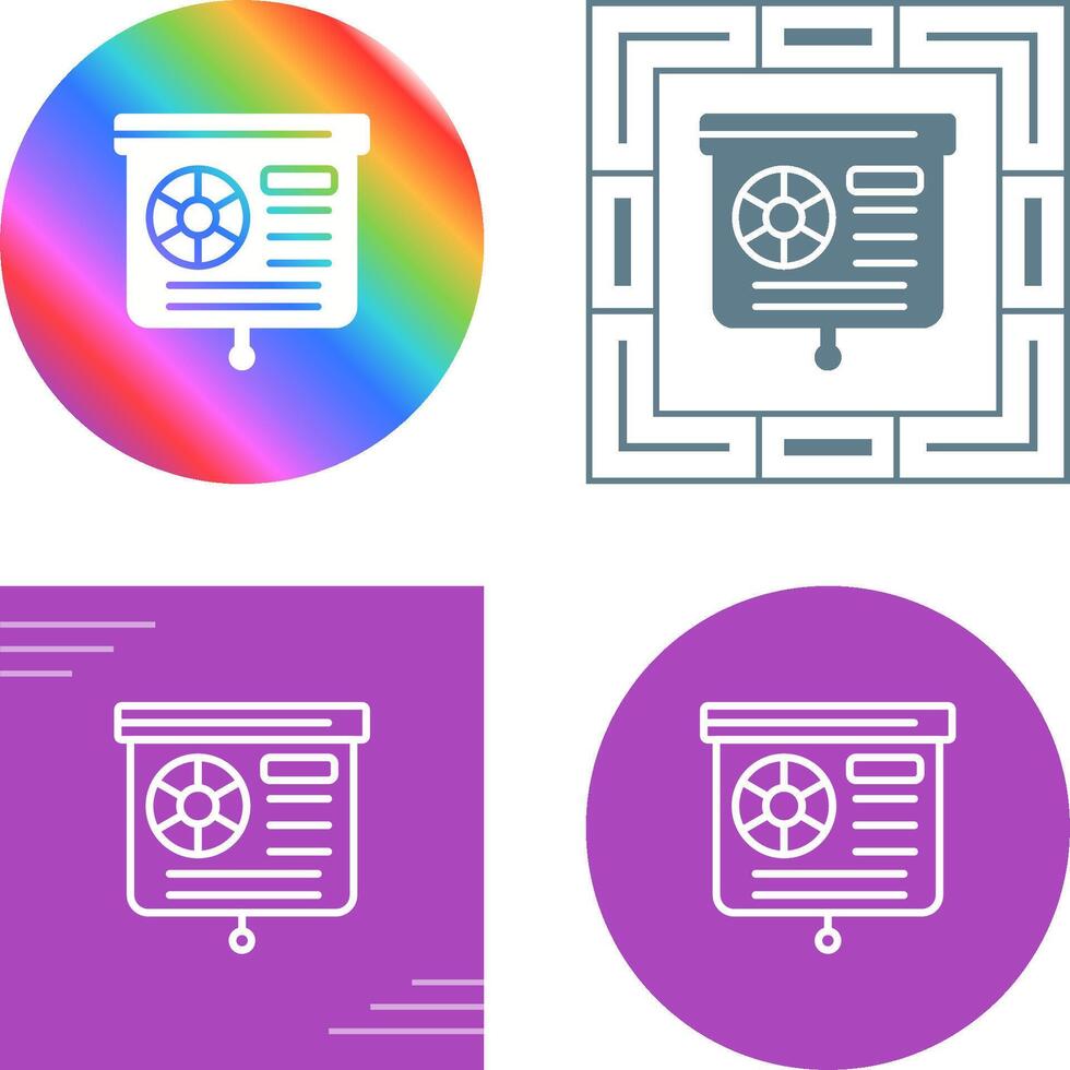 Presentation Slide Vector Icon