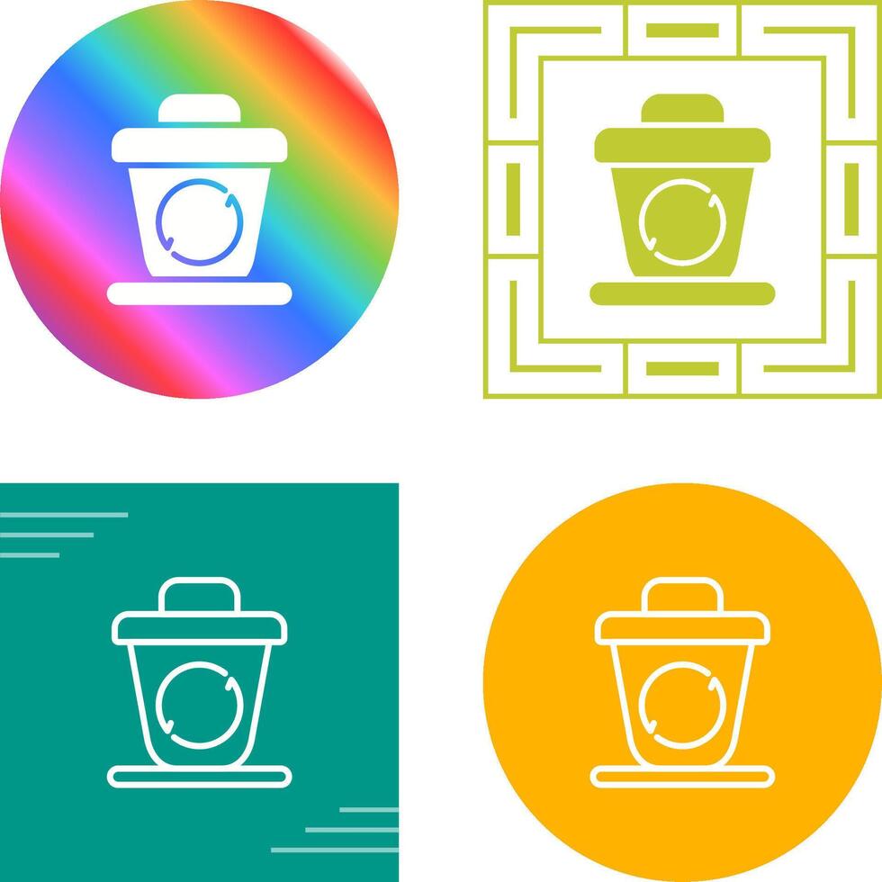 Recycling bin Vector Icon