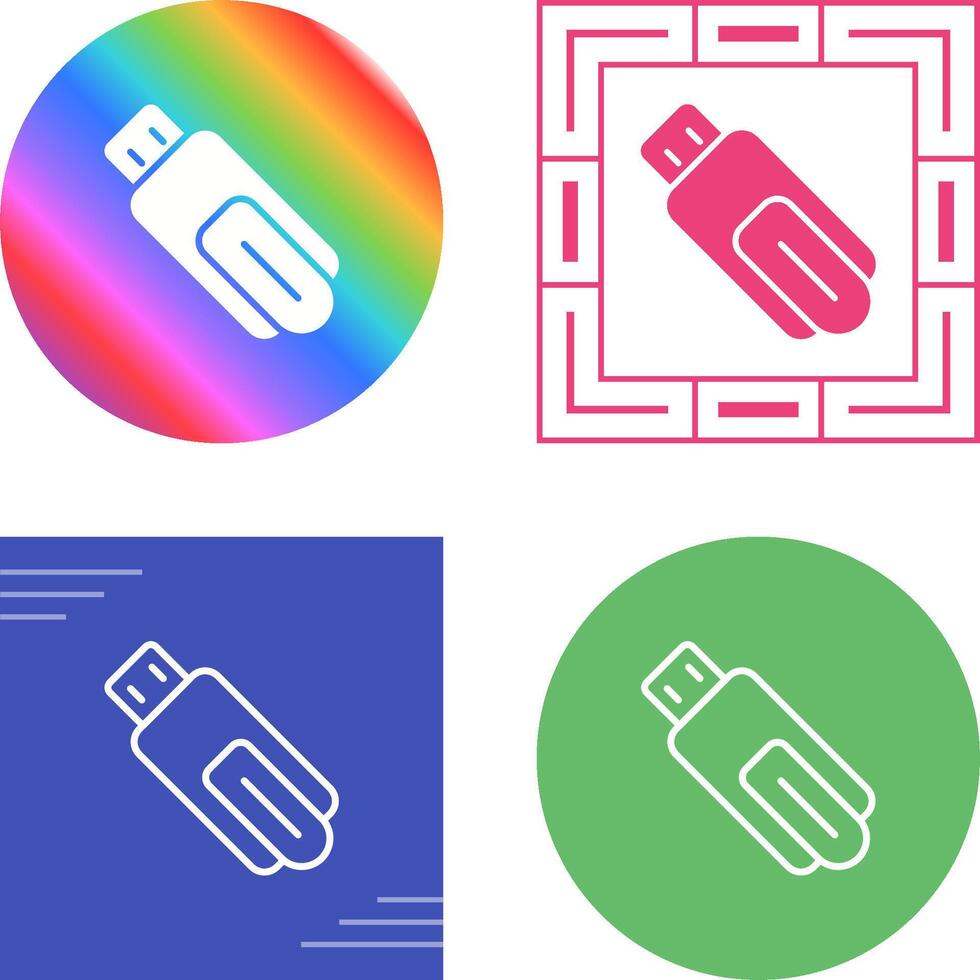 USB Flash Drive Vector Icon