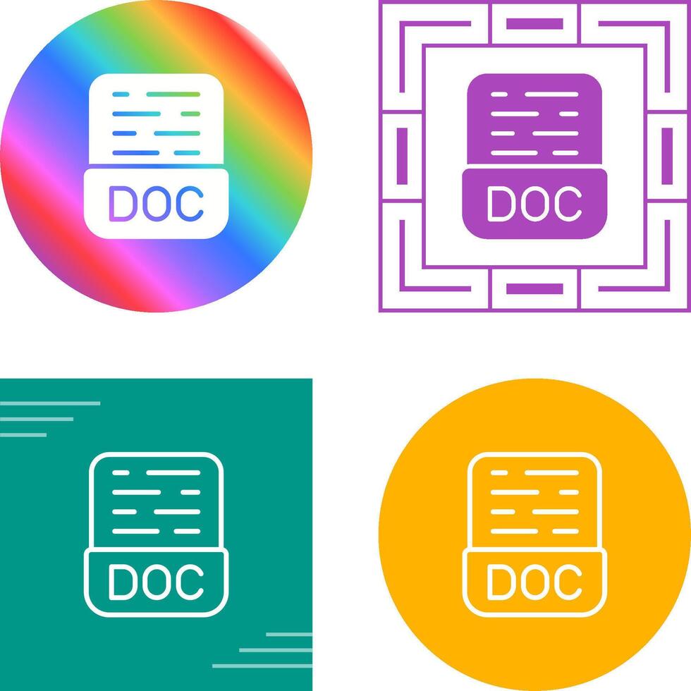 DOC Vector Icon