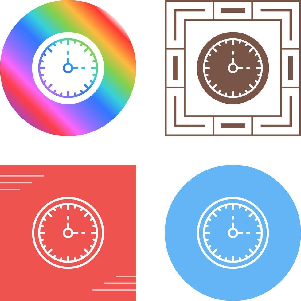 reloj Tres vector icono