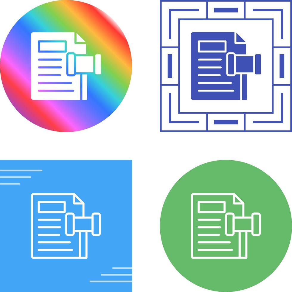 Legal Issues Vector Icon