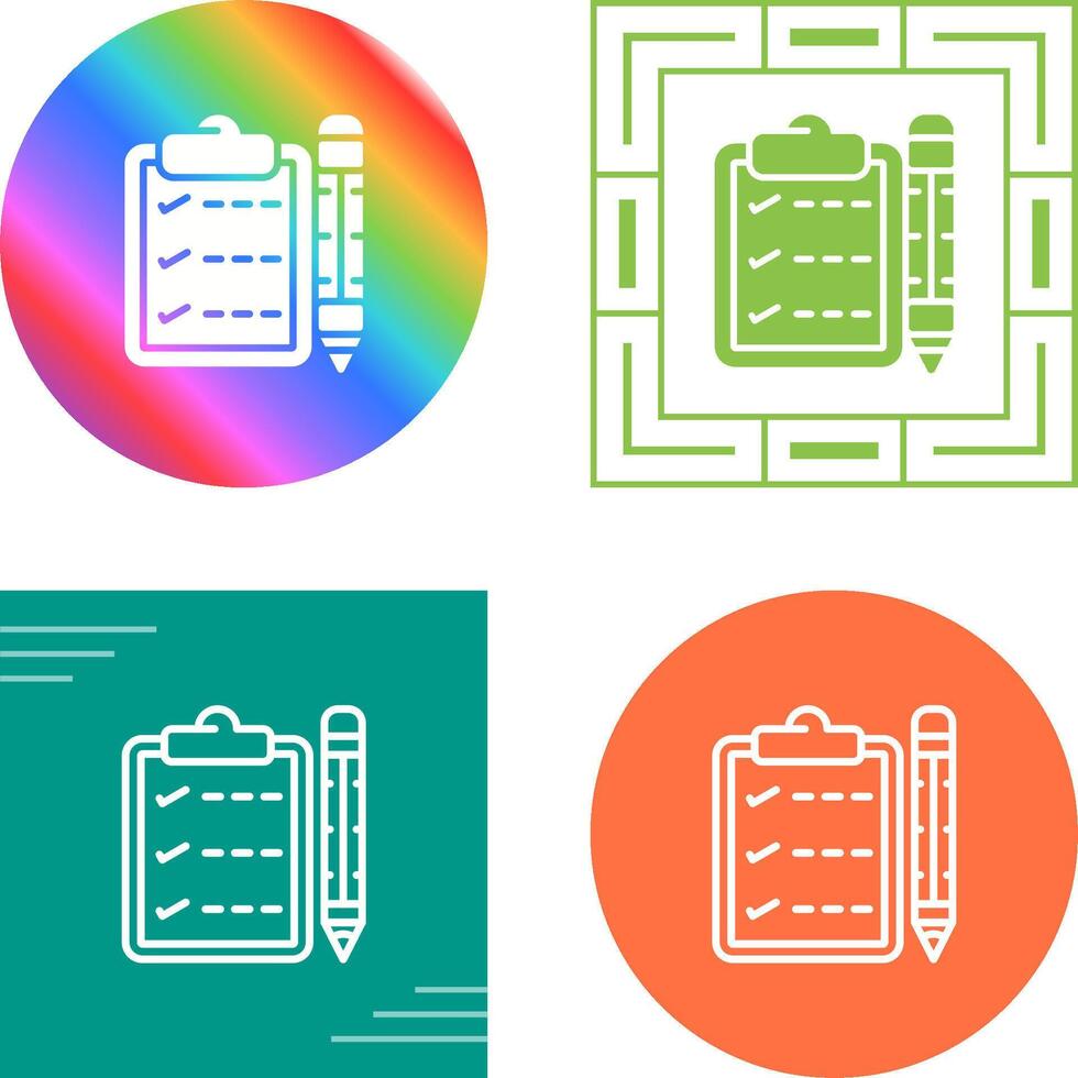 Writing pad Vector Icon