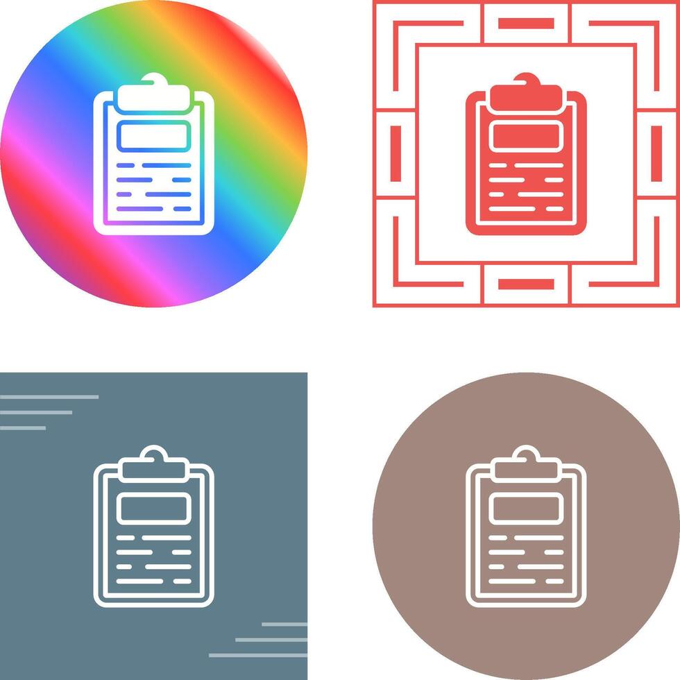 Clipboard Vector Icon