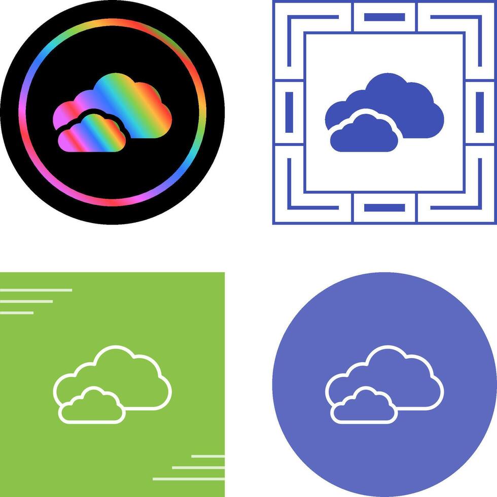 icono de vector de nube