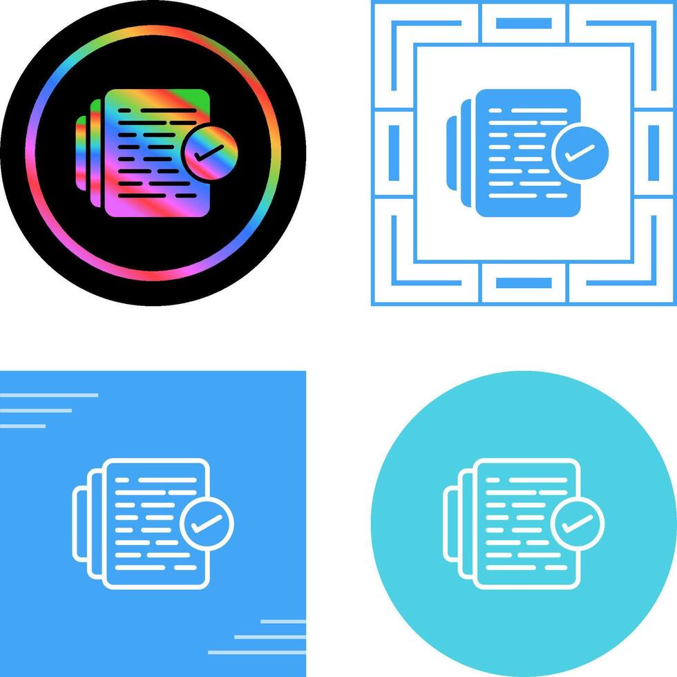 Document Versioning Vector Icon