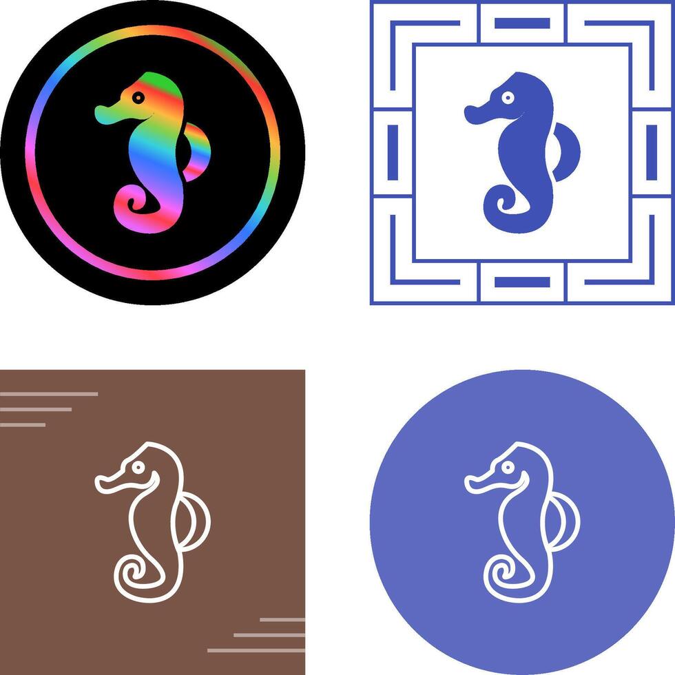Seahorse Vector Icon