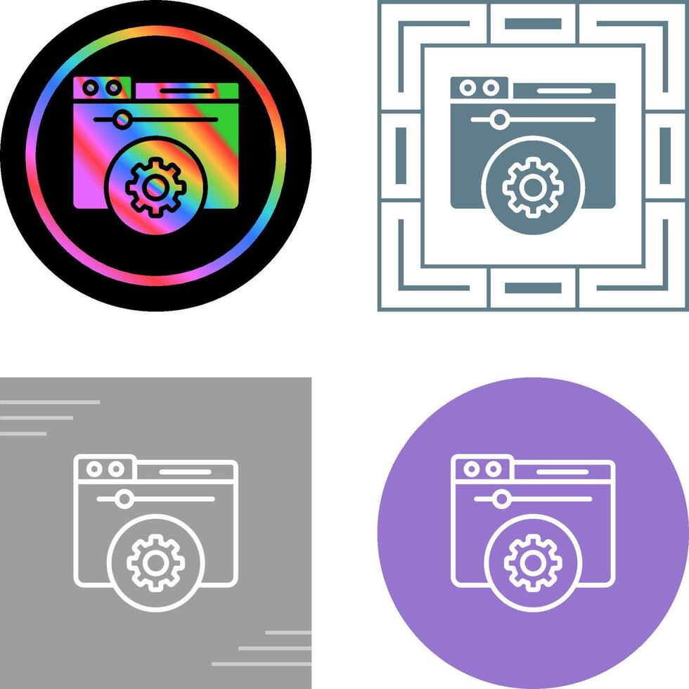 Hosting Control Panel Vector Icon