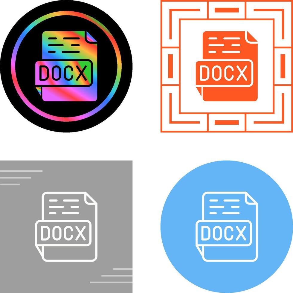 icono de vector docx