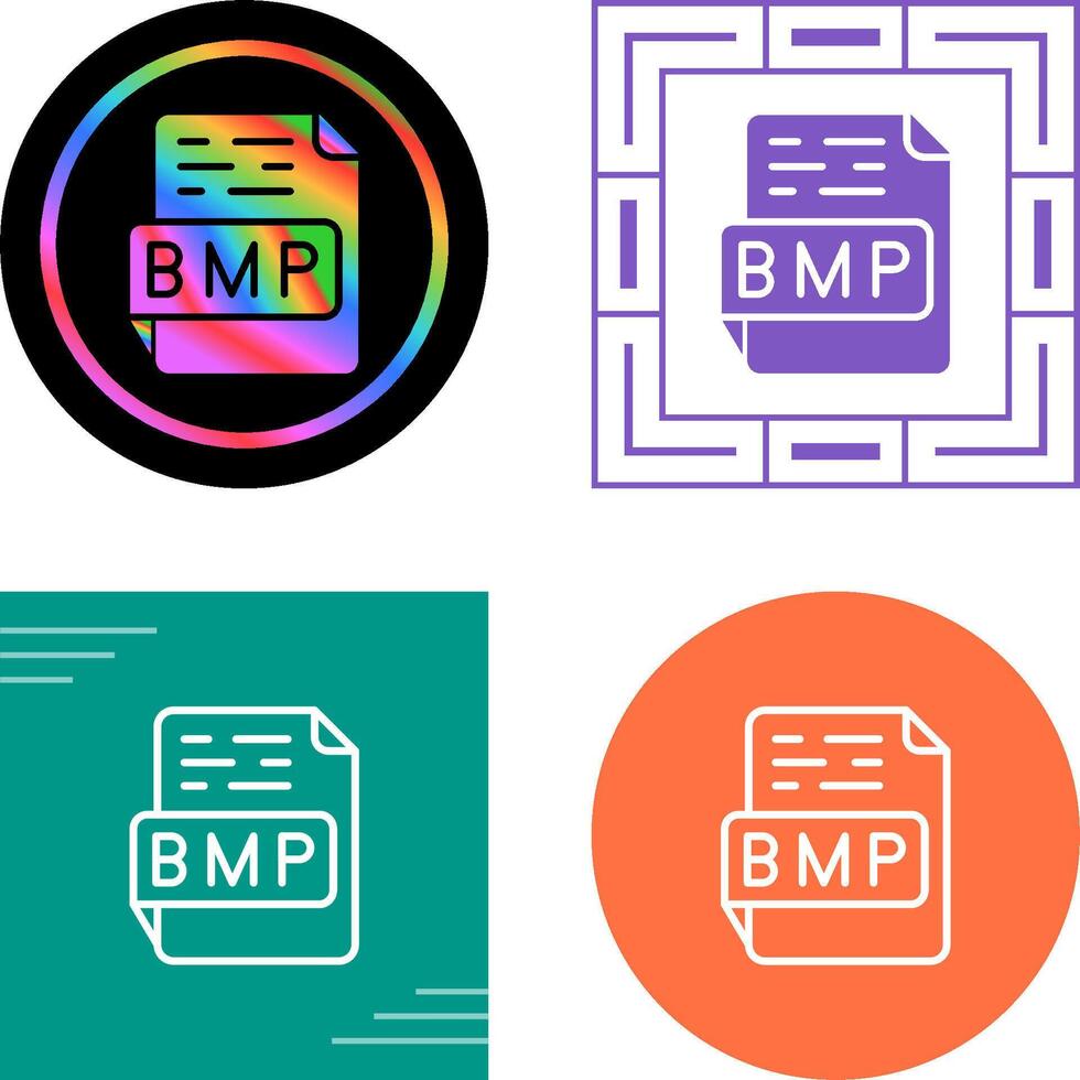 icono de vector de bmp