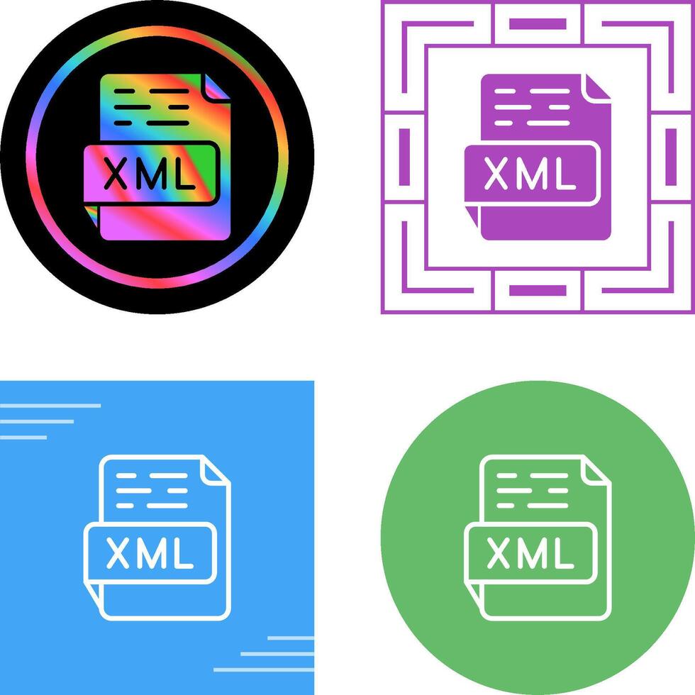 XML Vector Icon