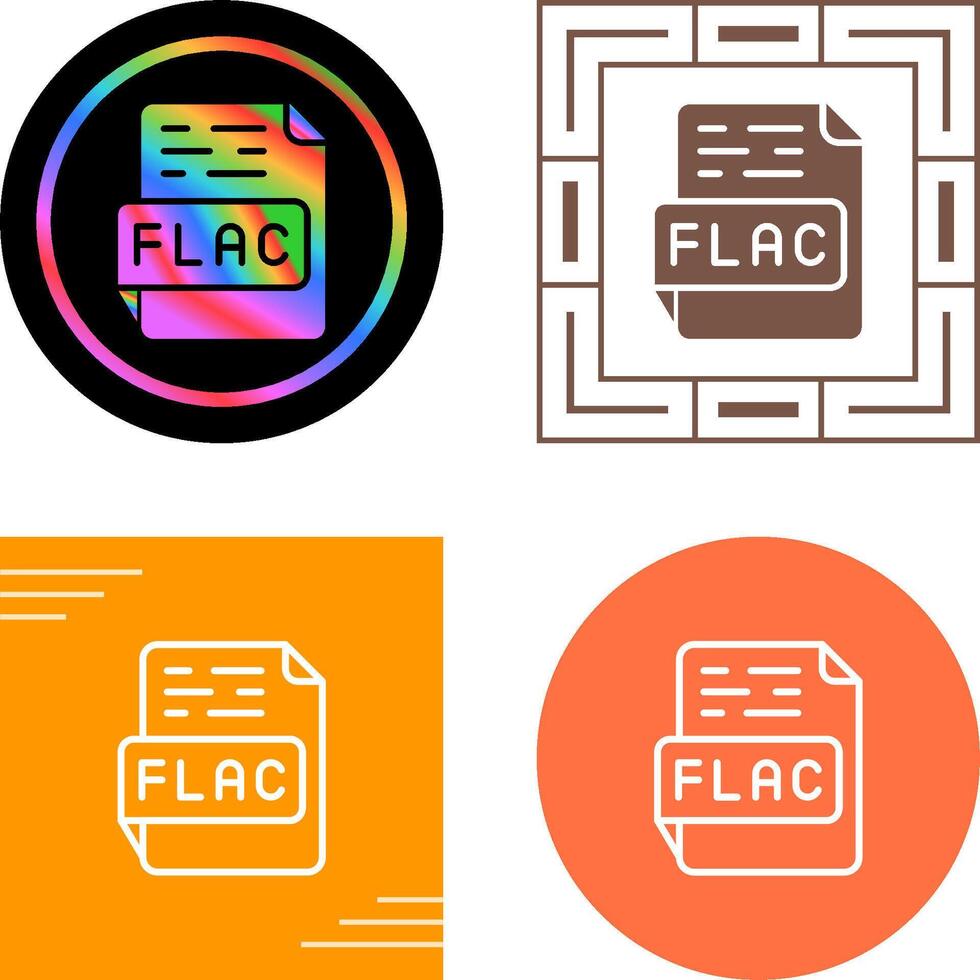 flac vector icono