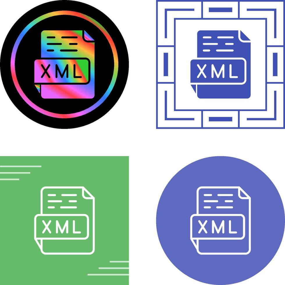 XML Vector Icon