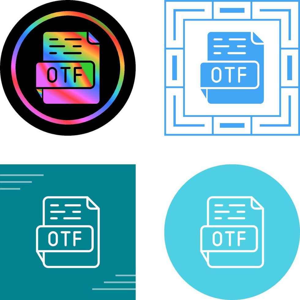 otf vector icono