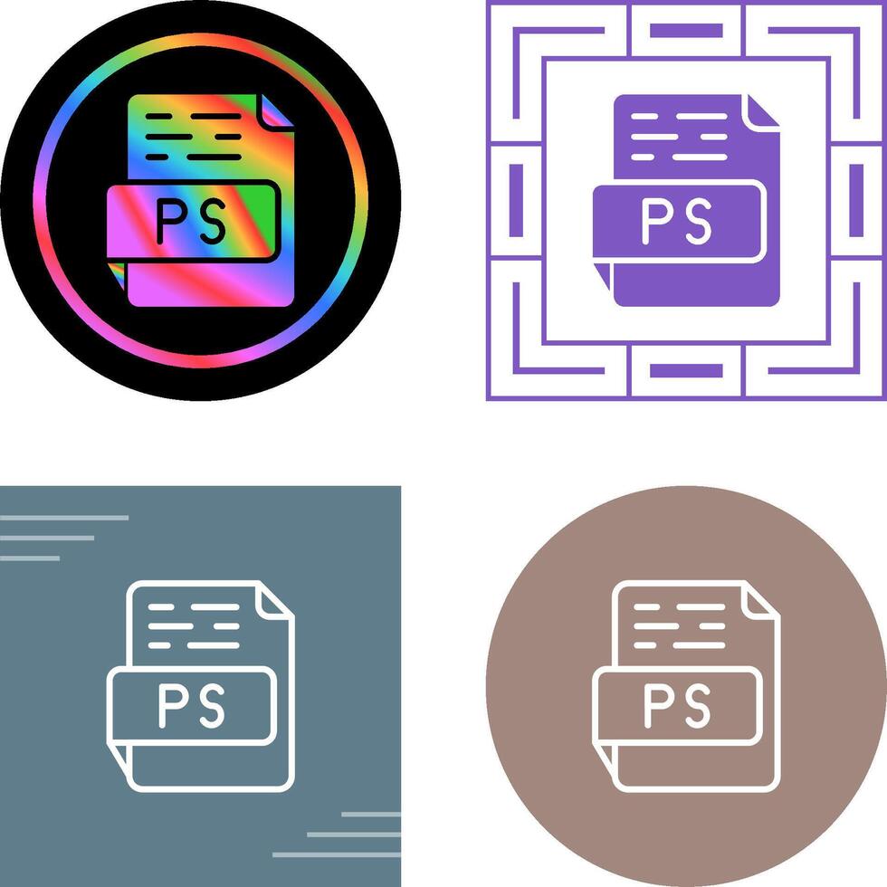 PS Vector Icon