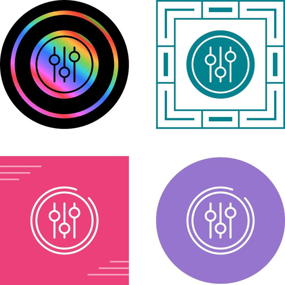 Audio Equalizer Vector Icon