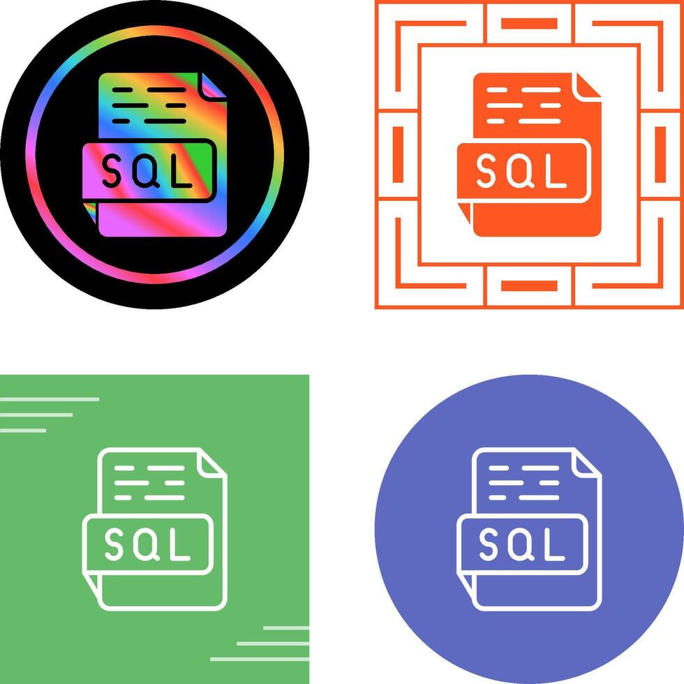 SQL Vector Icon 40804107 Vector Art at Vecteezy