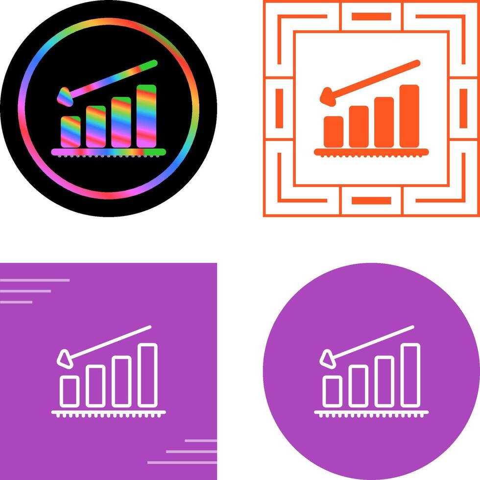 Chart Decreasing Vector Icon