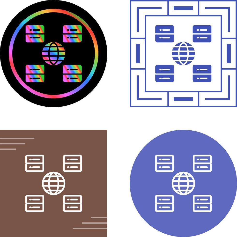Content Delivery Network Vector Icon