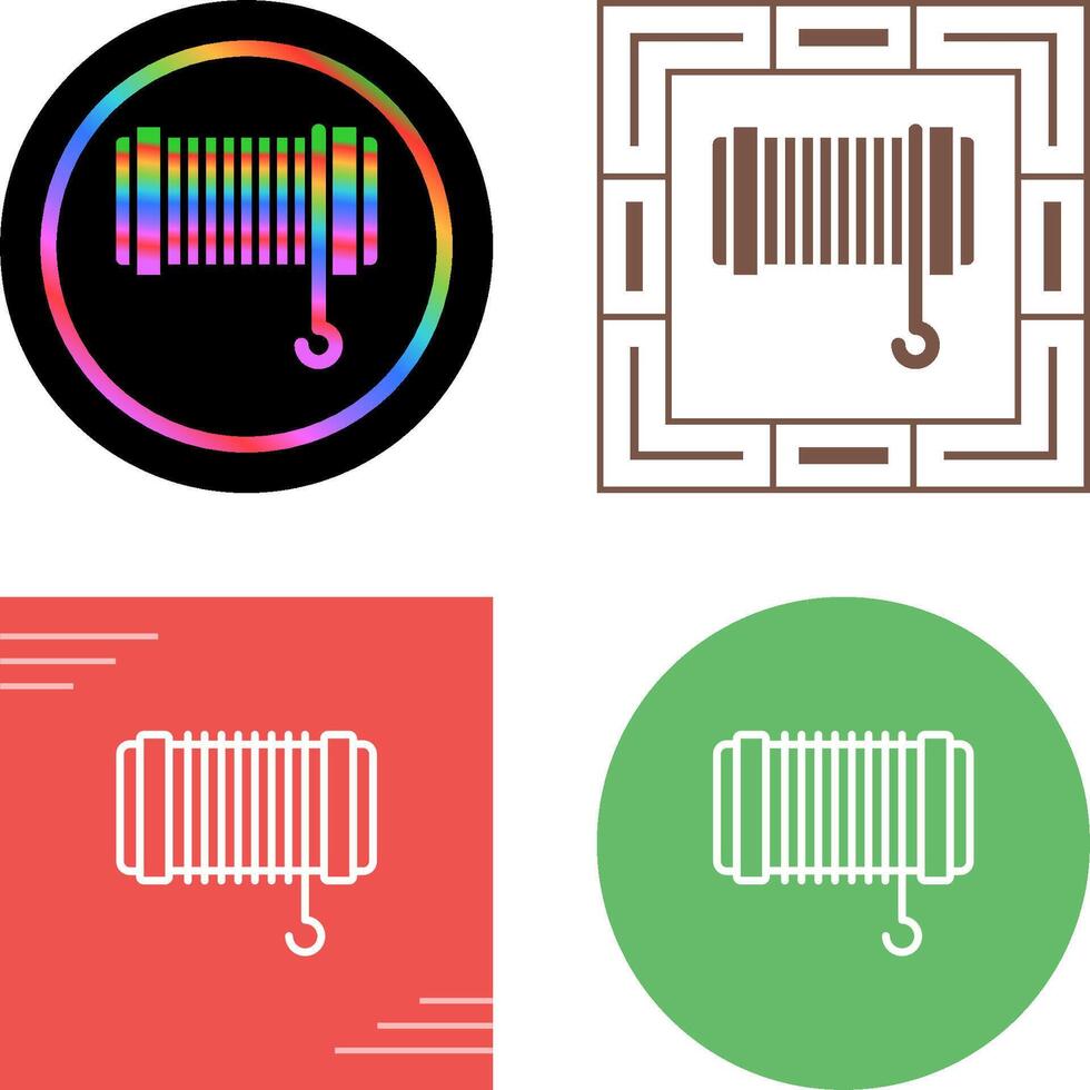 cable tracción cuerda vector icono