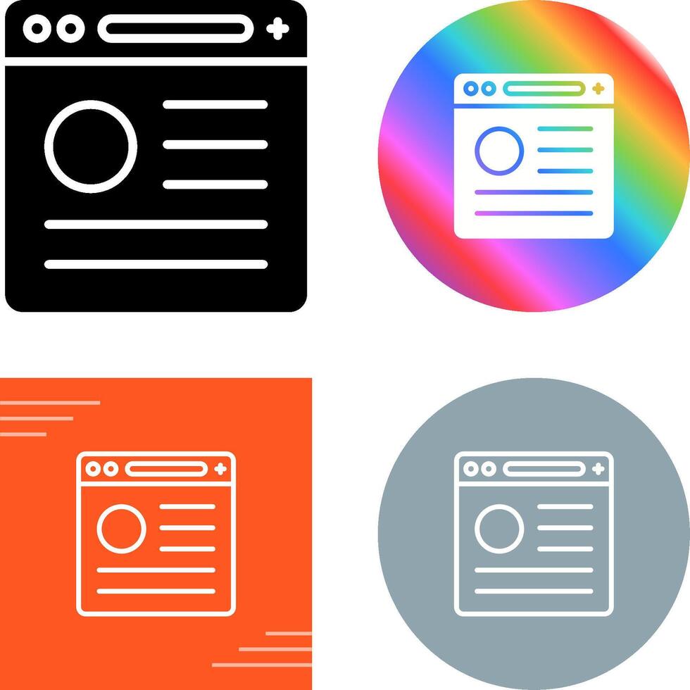 Browser Vector Icon