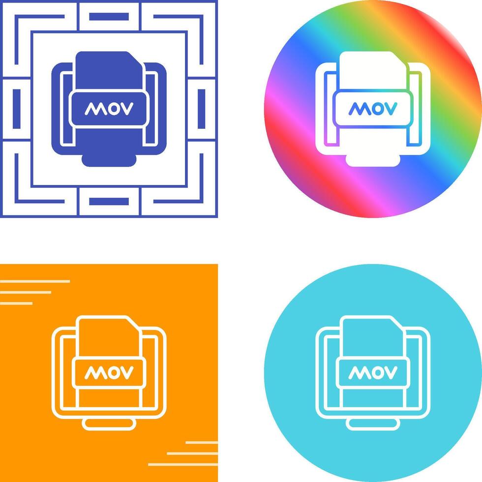 Mov File Vector Icon