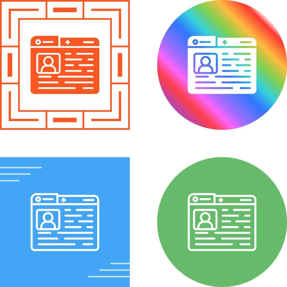 Profile Vector Icon