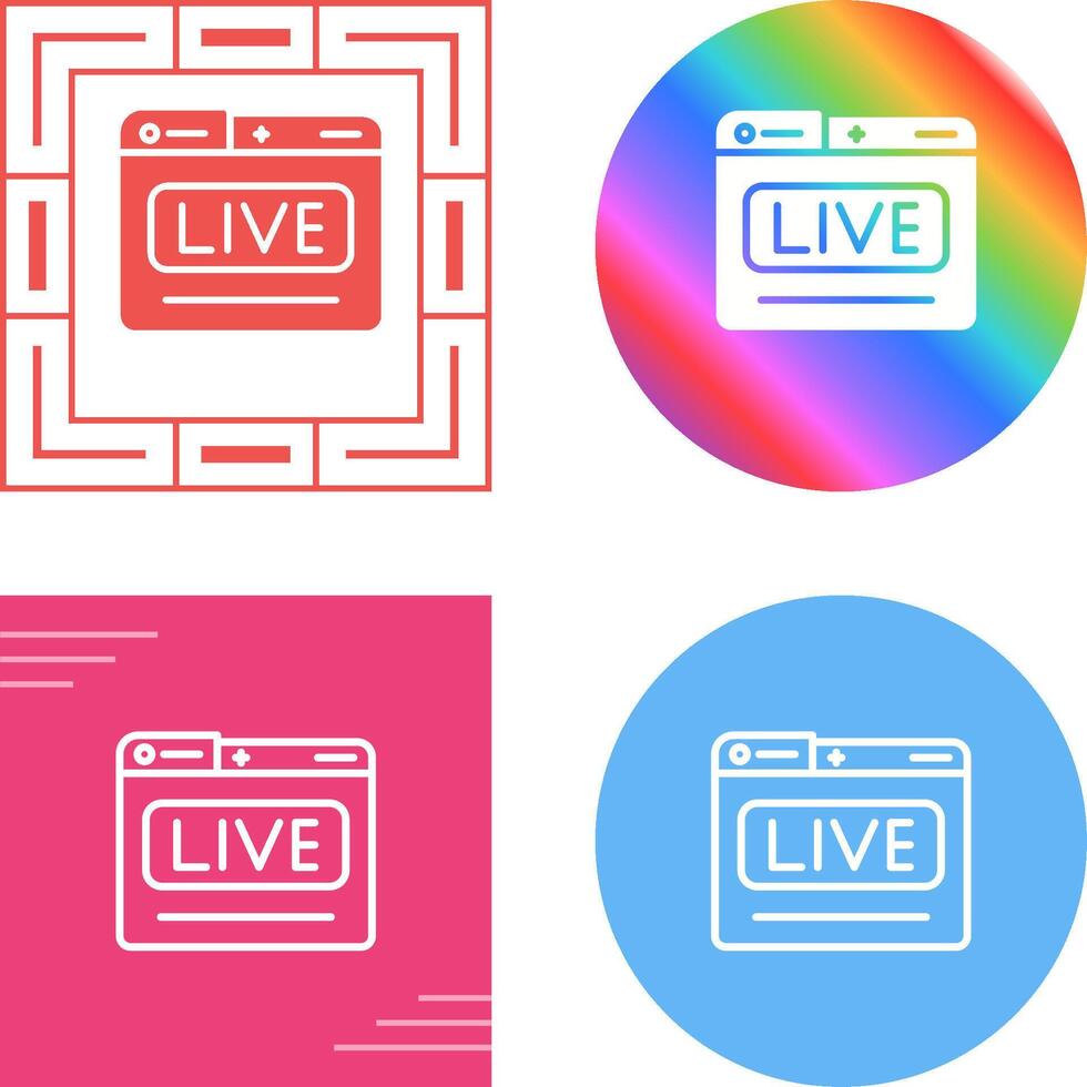 Live Stream Vector Icon