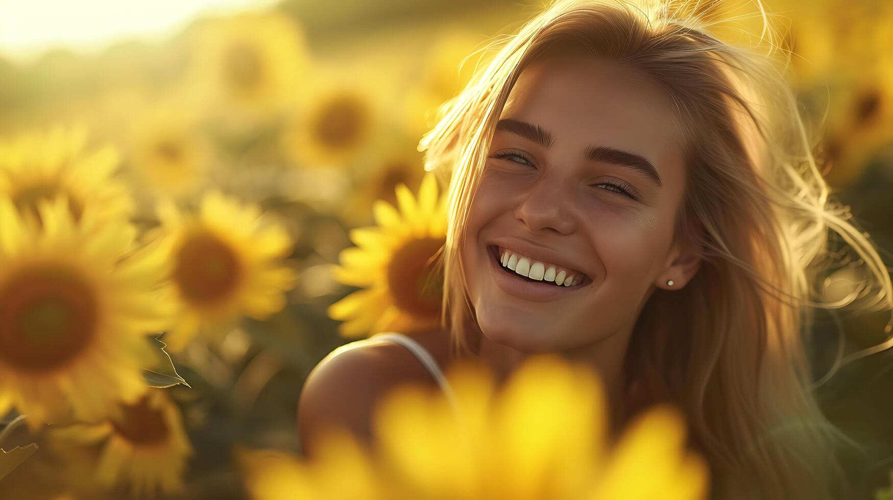 AI generated Smiling Traveler Embraces Airport Bustle with Suitcase and Passport photo