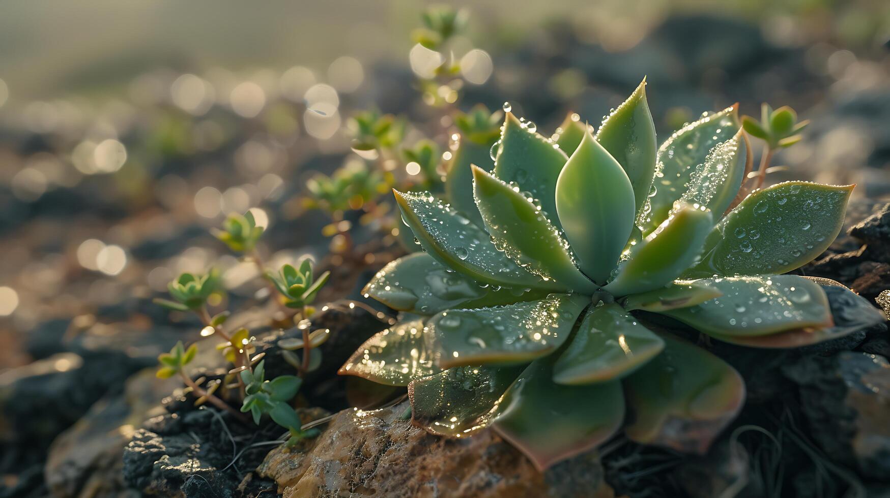 ai generado rociado hoja toma el sol en bosque ligero creando soñador serenidad foto