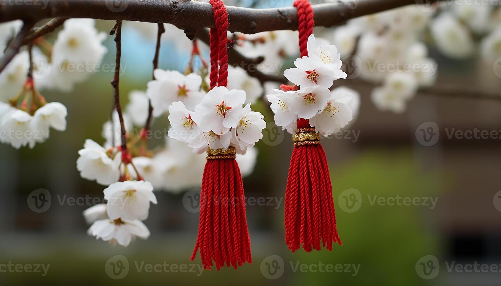 AI generated The cherry blossom symbolizes love and growth in Japanese culture generated by AI photo